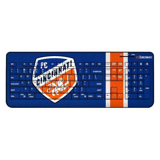 FC Cincinnati Stripe Wireless USB Keyboard