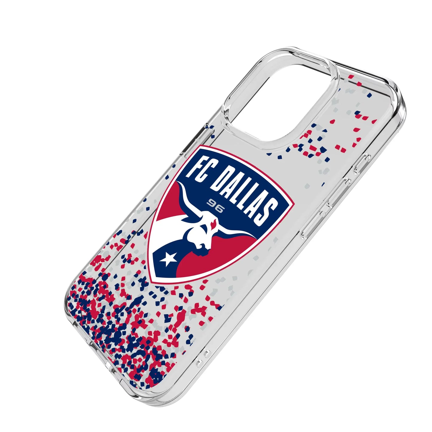 FC Dallas Confetti Clear Phone Case for Apple iPhone