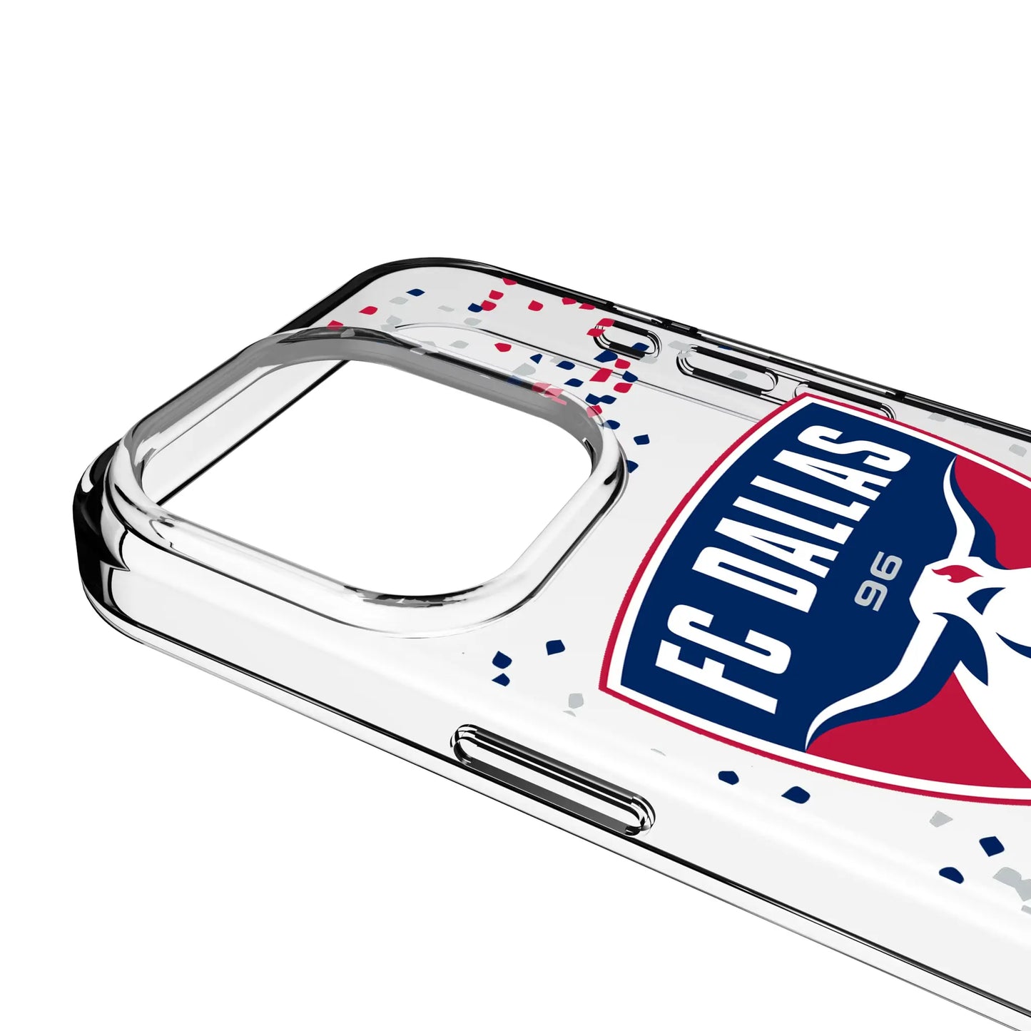 FC Dallas Confetti Clear Phone Case for Apple iPhone