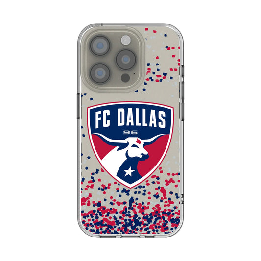 FC Dallas Confetti Clear Phone Case for Apple iPhone