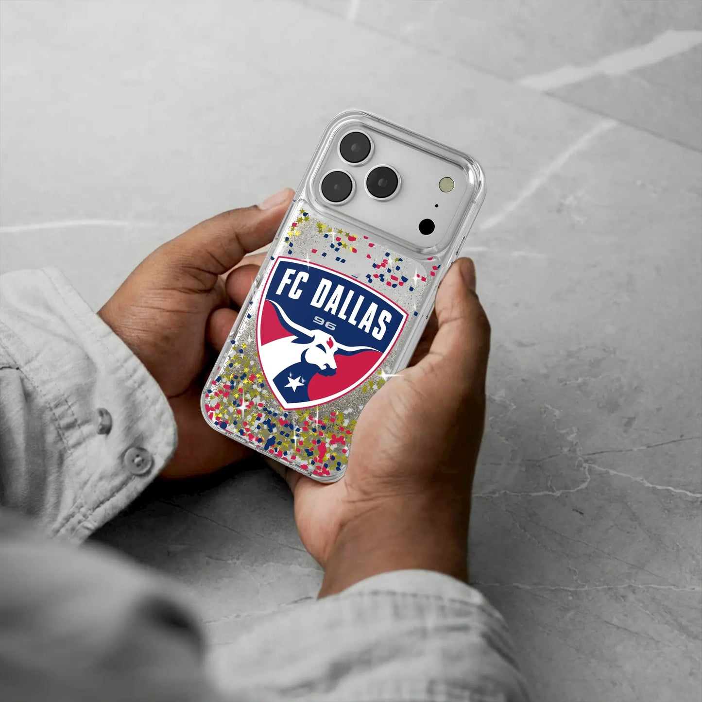 FC Dallas Confetti Glitter Phone Case for Apple iPhone