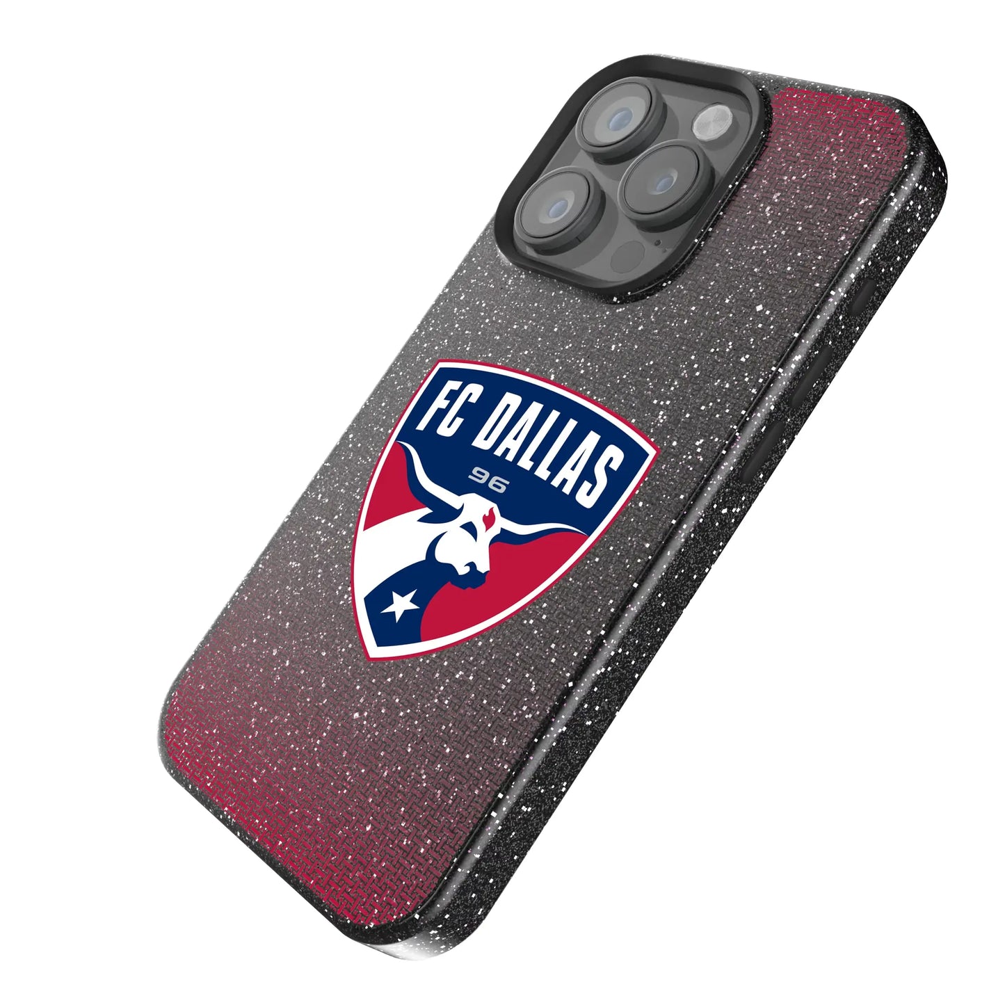 FC Dallas Linen Black Bling Phone Case for Apple iPhone