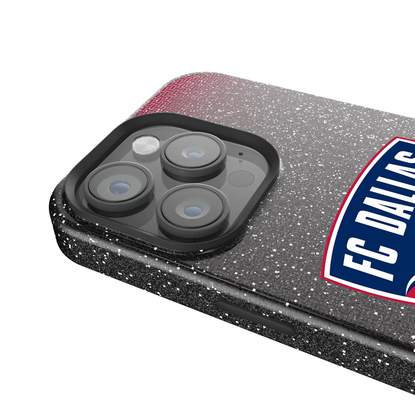 FC Dallas Linen Black Bling Phone Case for Apple iPhone
