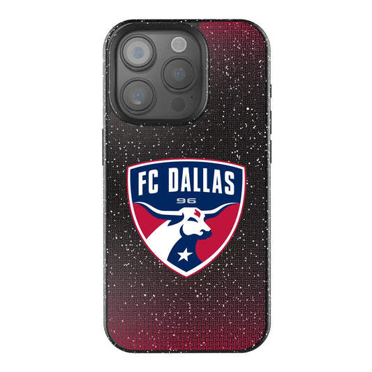 FC Dallas Linen Black Bling Phone Case for Apple iPhone