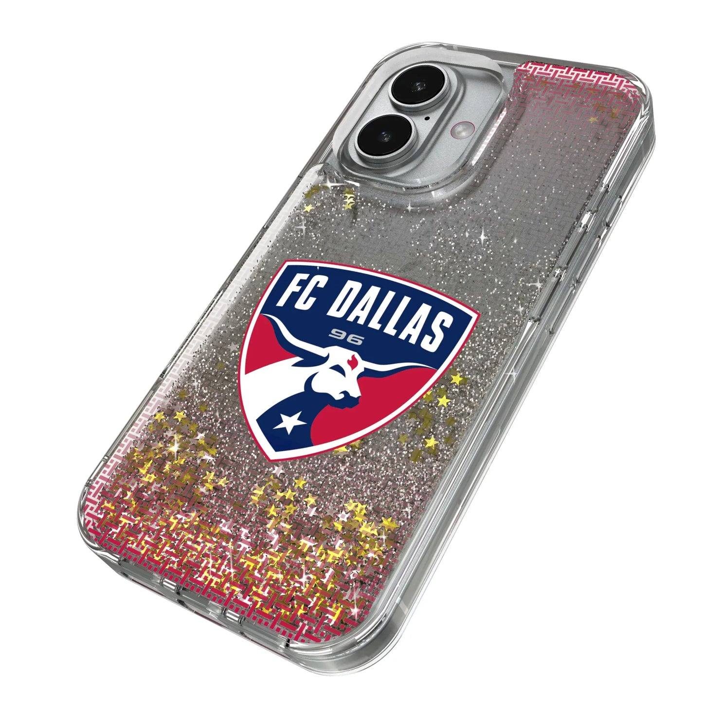 FC Dallas Linen Glitter Phone Case for Apple iPhone