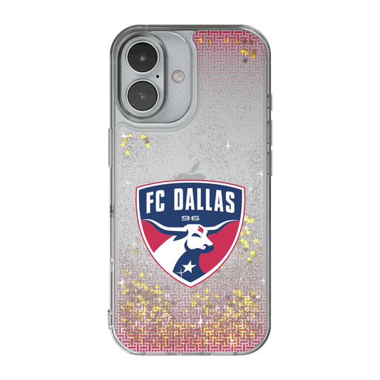 FC Dallas Linen Glitter Phone Case for Apple iPhone