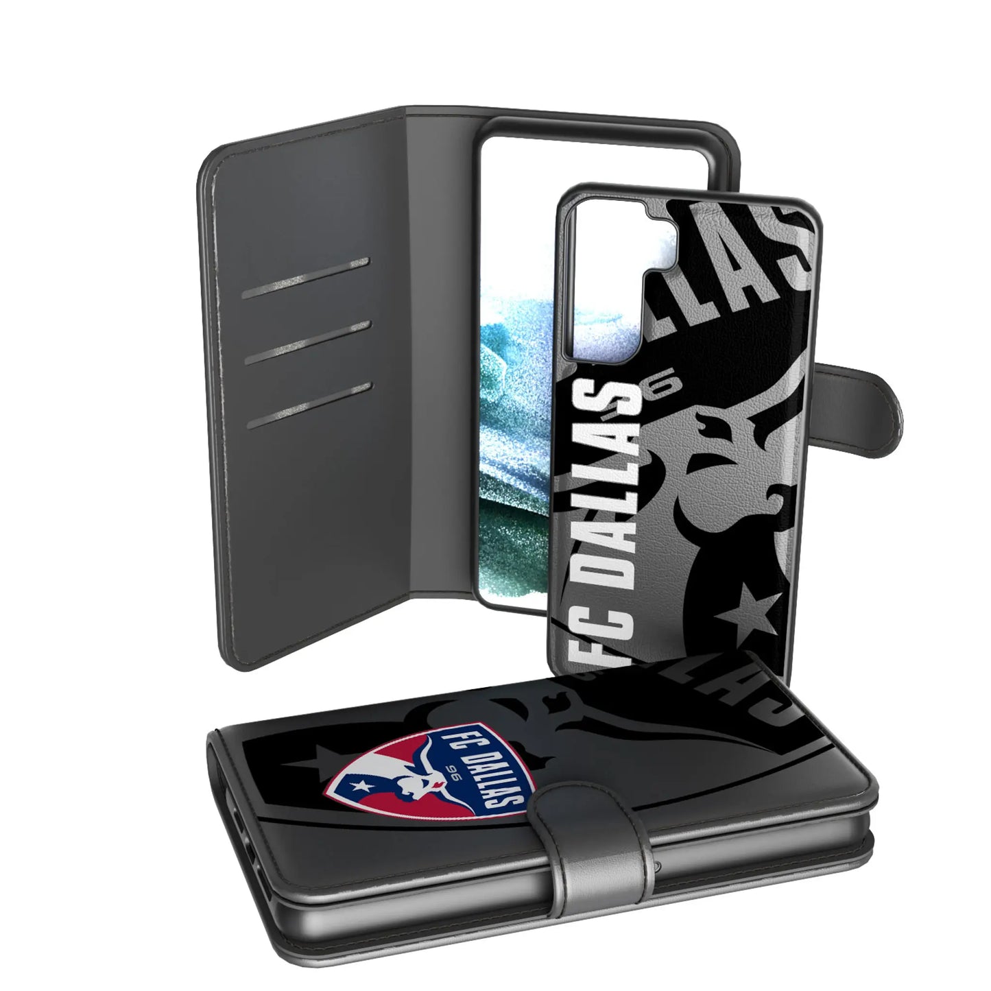 FC Dallas Monocolor Tilt Wallet Phone Case for Apple iPhone