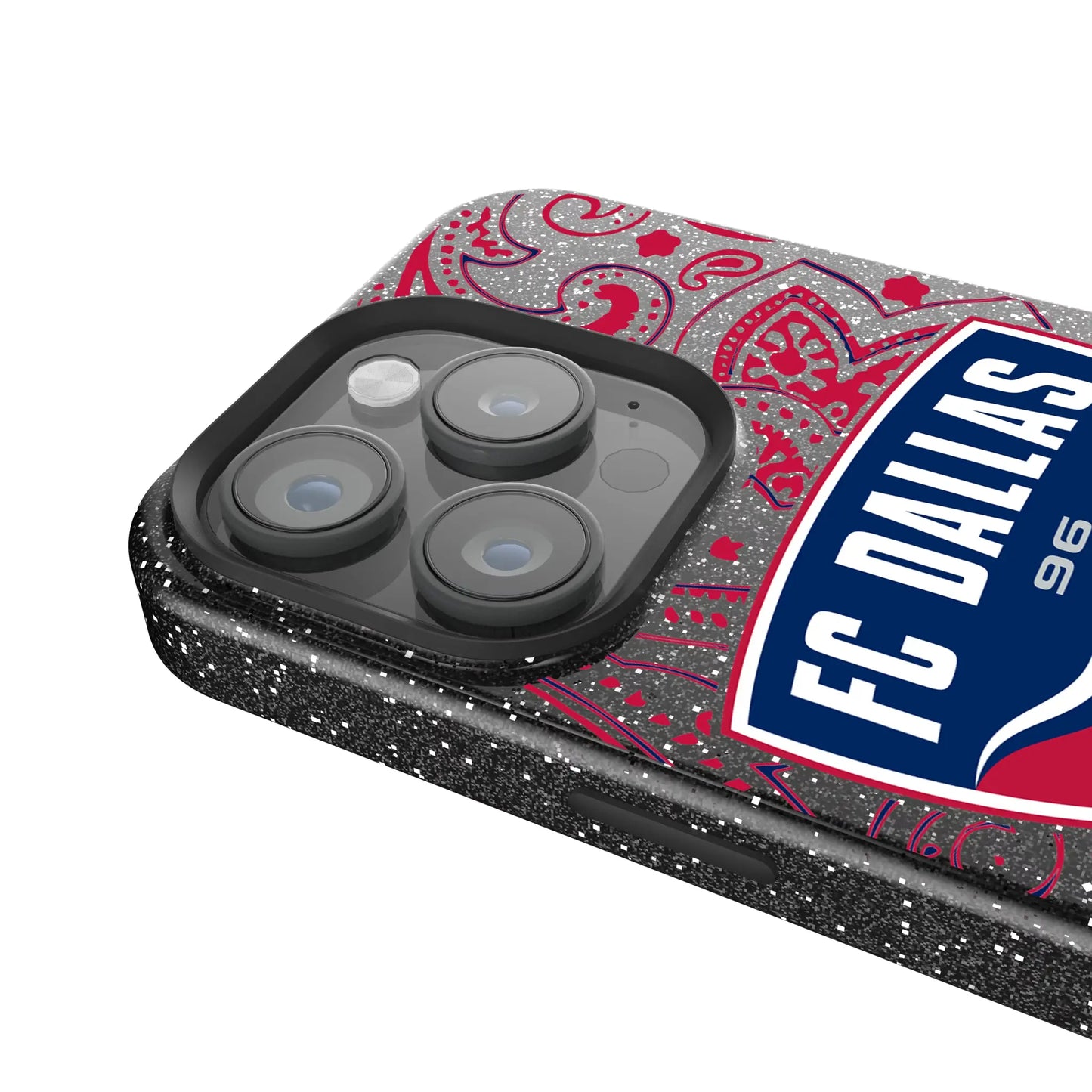 FC Dallas Paisley Black Bling Phone Case for Apple iPhone