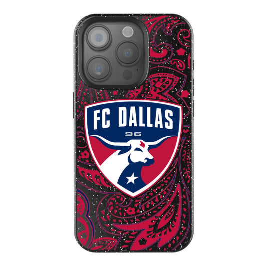 FC Dallas Paisley Black Bling Phone Case for Apple iPhone