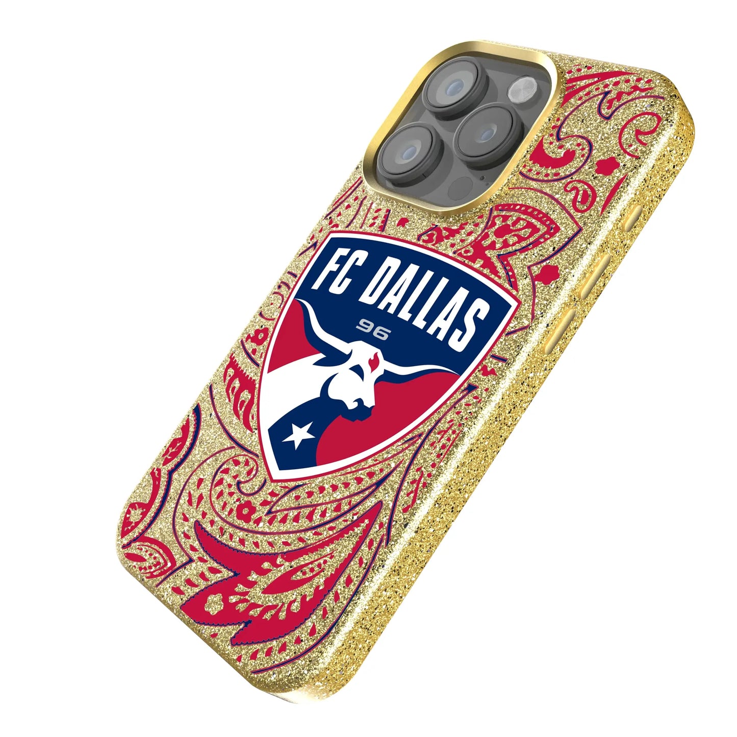 FC Dallas Paisley Bling Phone Case for Apple iPhone