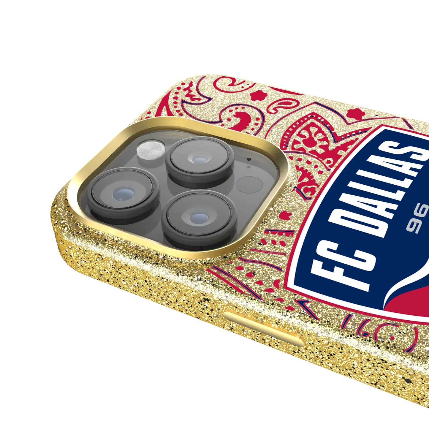 FC Dallas Paisley Bling Phone Case for Apple iPhone