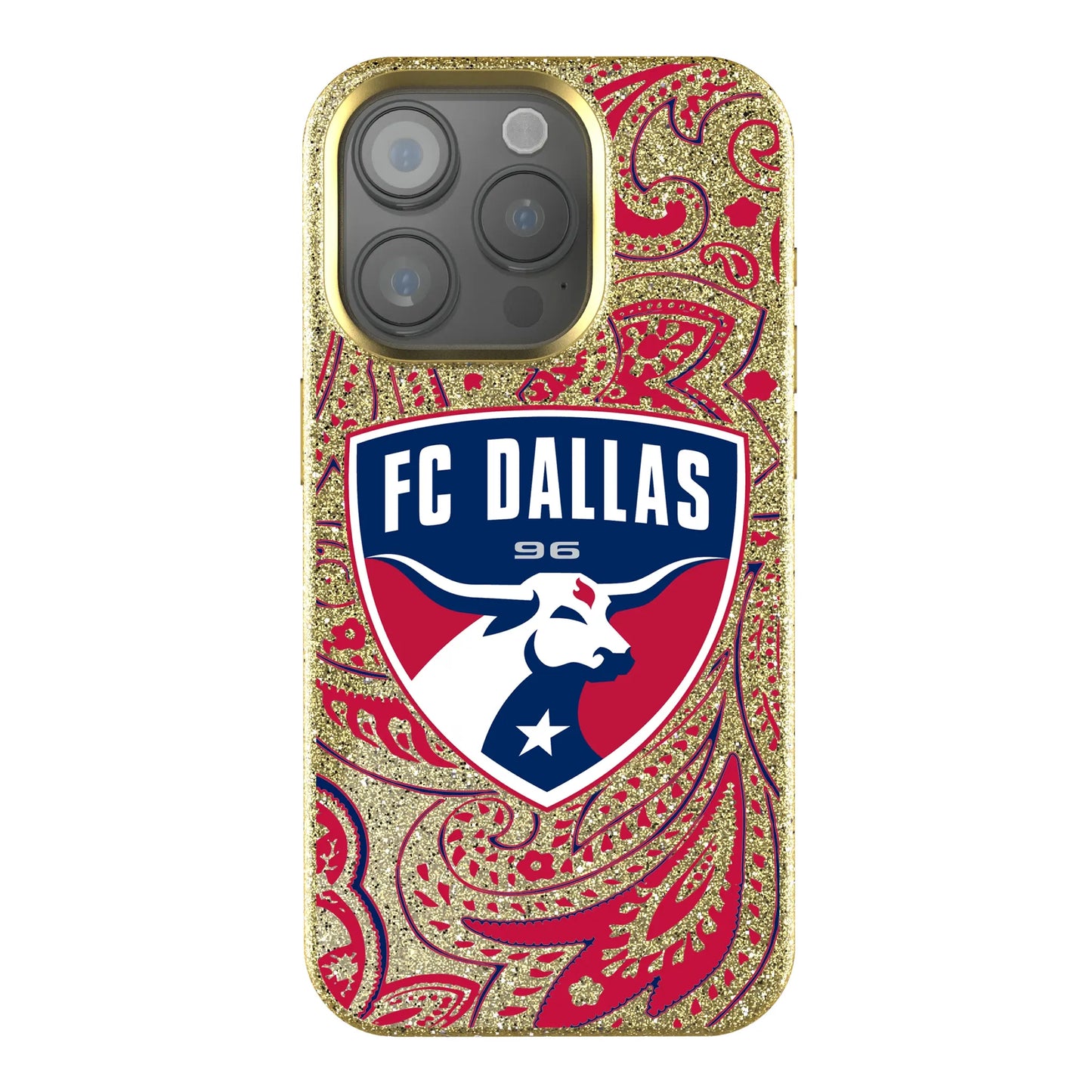 FC Dallas Paisley Bling Phone Case for Apple iPhone