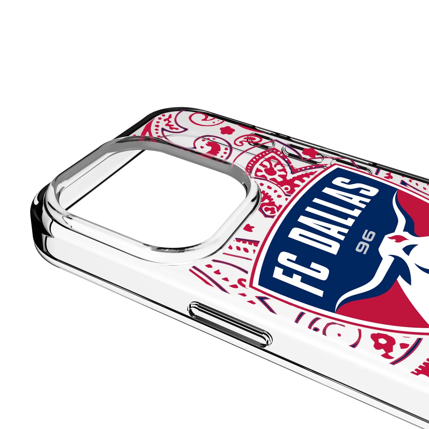 FC Dallas Paisley Clear Phone Case for Apple iPhone