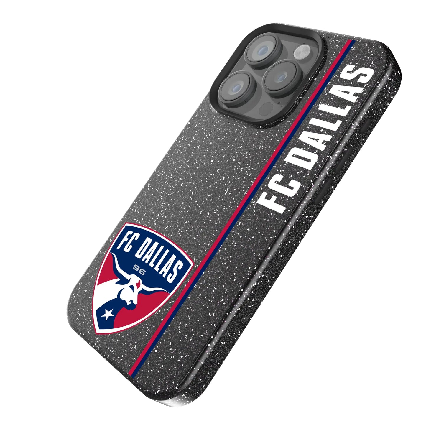 FC Dallas Sidebar Black Bling Phone Case for Apple iPhone