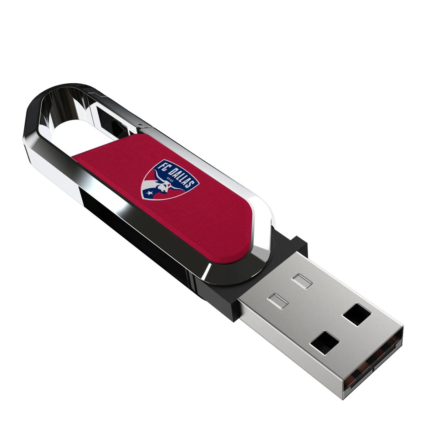 FC Dallas Solid USB 64GB Clip Style Flash Drive