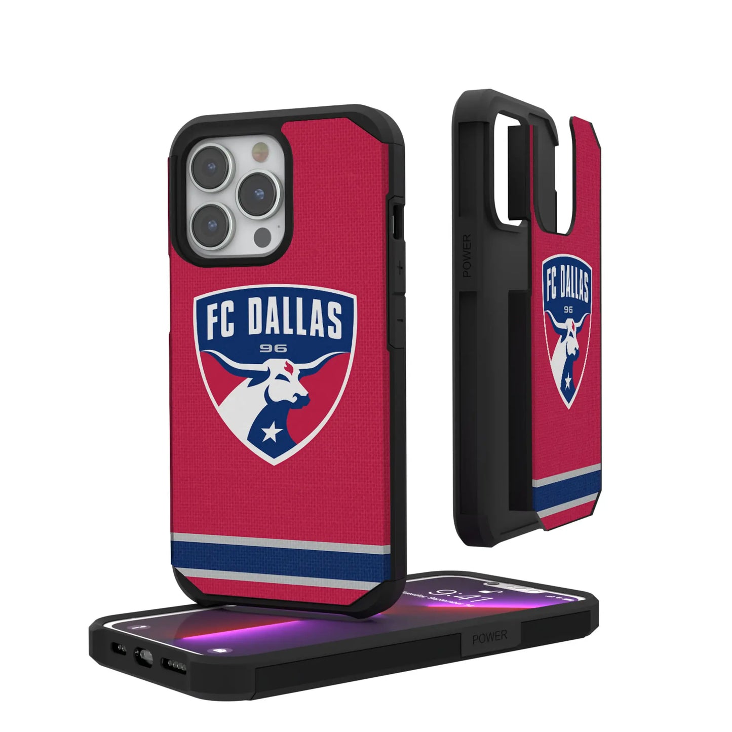 FC Dallas Stripe Rugged Phone Case for Apple iPhone