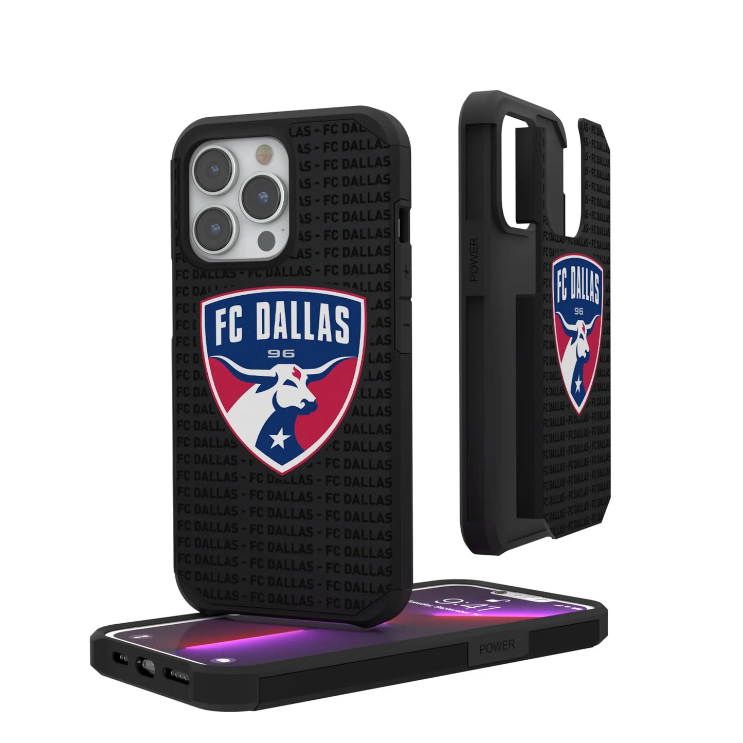 FC Dallas Text Backdrop Rugged Phone Case for Apple iPhone