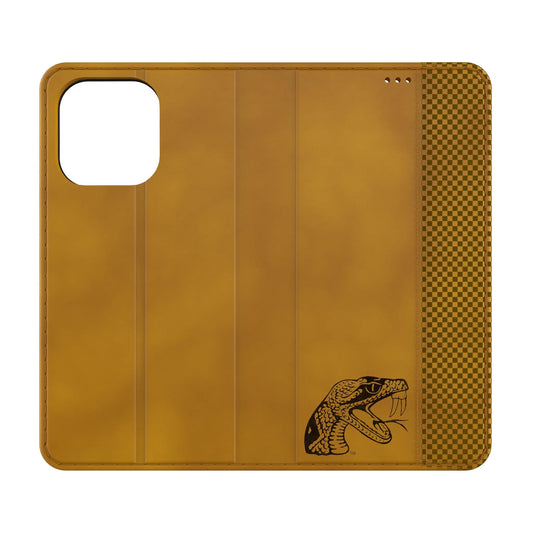 Florida A&M University Rattlers Burn Folio Phone Case for Apple iPhone