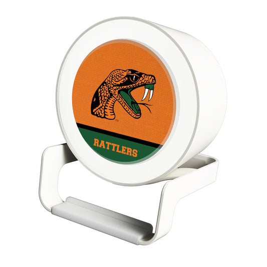 Florida A&M University Rattlers Endzone Solid Night Light Charger and Bluetooth Speaker