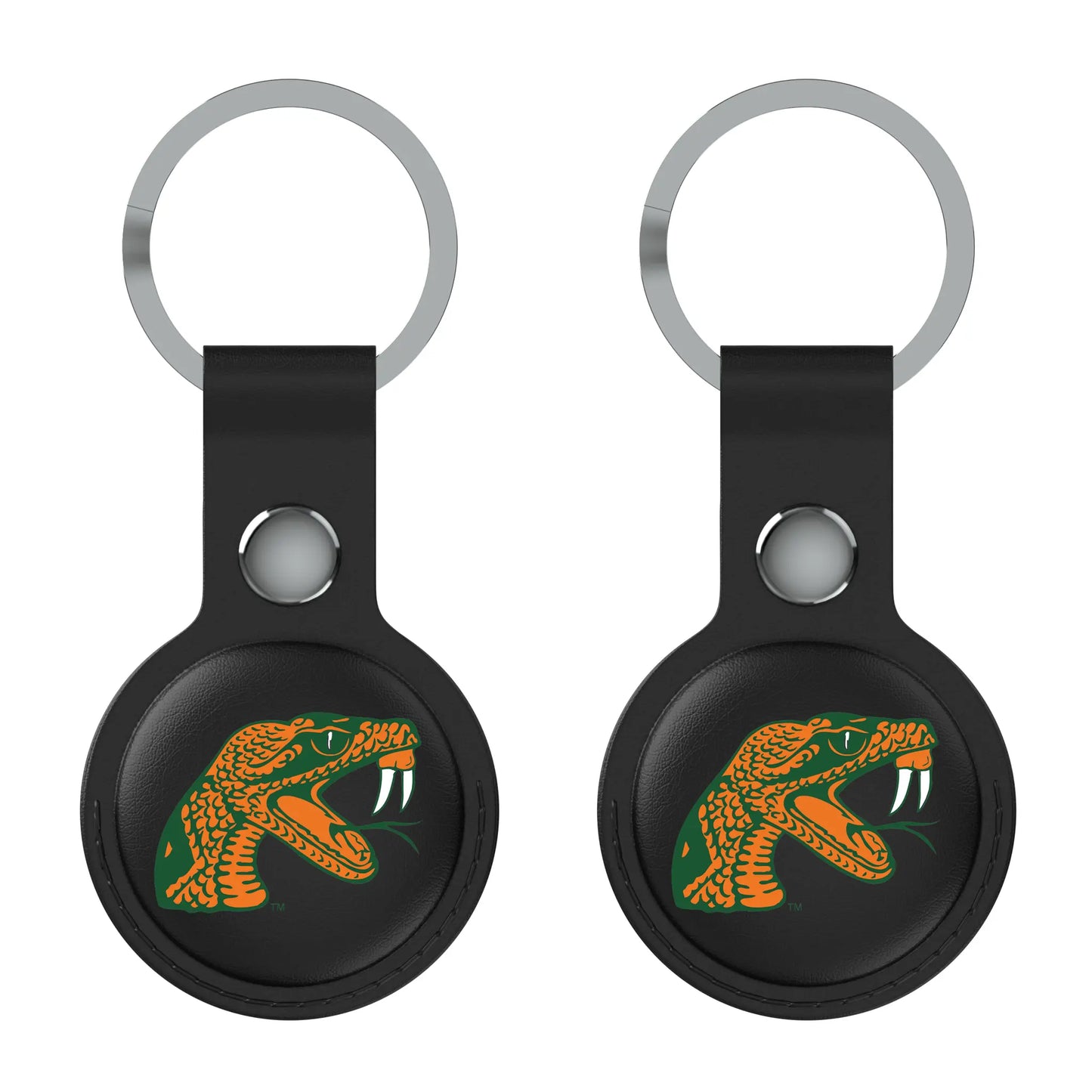 Florida A&M University Rattlers Insignia Black Airtag Holder 2-Pack