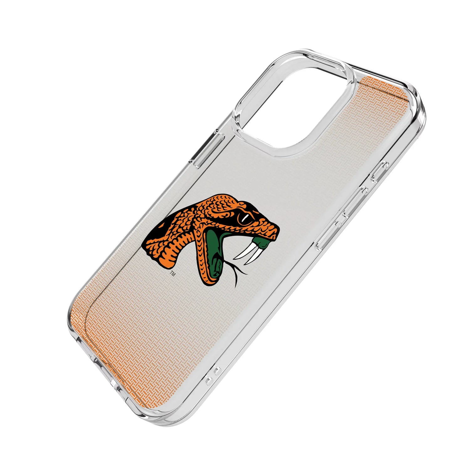 Florida A&M University Rattlers Linen Clear Phone Case for Apple iPhone
