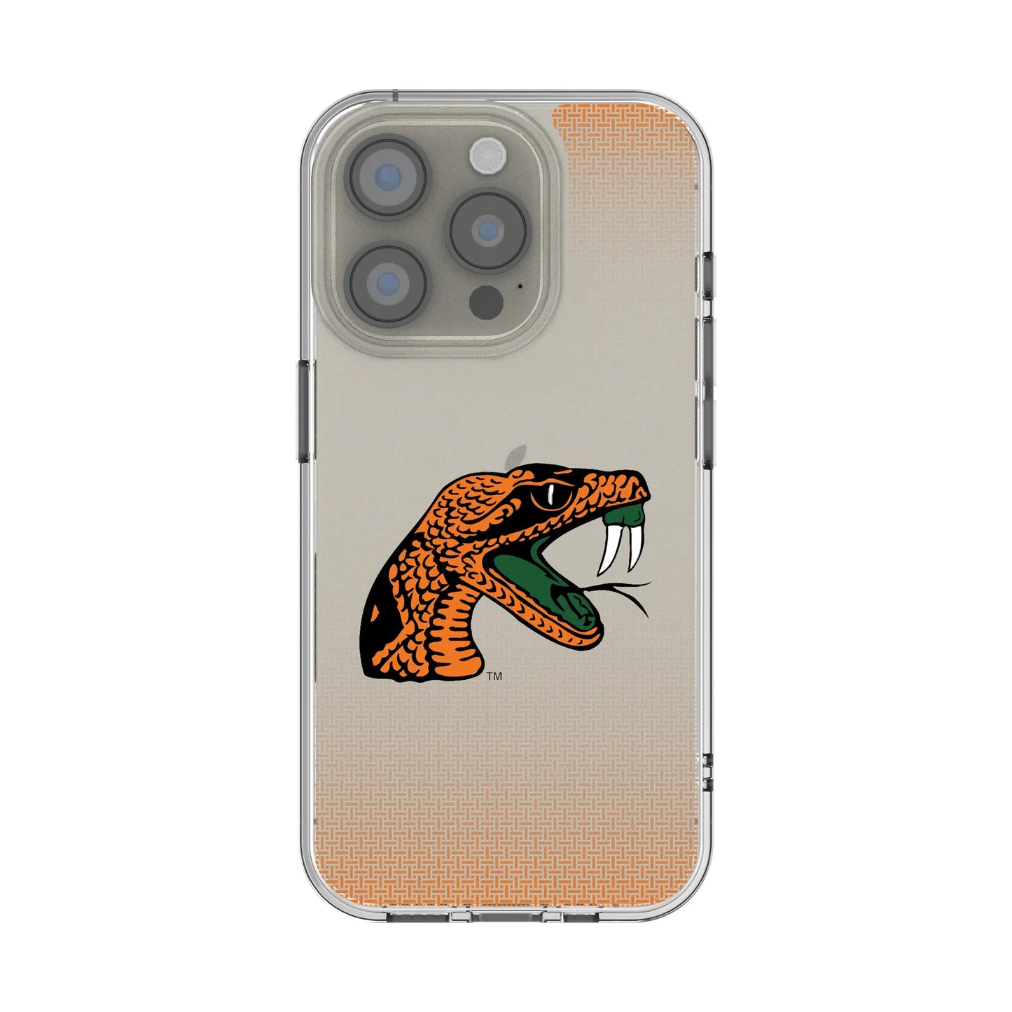 Florida A&M University Rattlers Linen Clear Phone Case for Apple iPhone