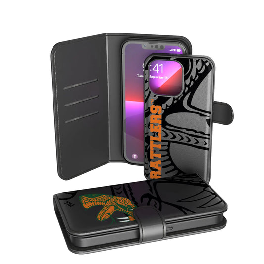 Florida A&M University Rattlers Monocolor Tilt Wallet Phone Case for Apple iPhone