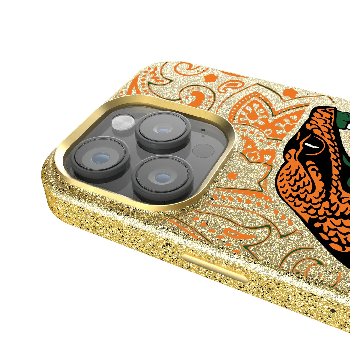 Florida A&M University Rattlers Paisley Bling Phone Case for Apple iPhone