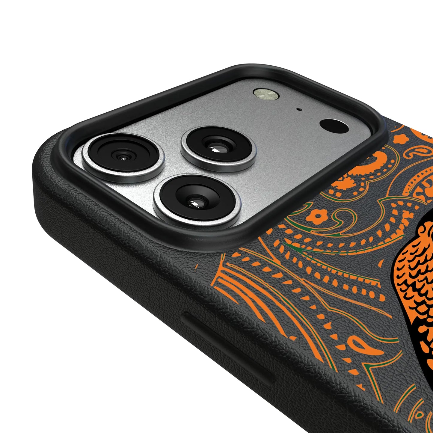 Florida A&M University Rattlers Paisley MagSafe Compatible Phone Case for Apple iPhone