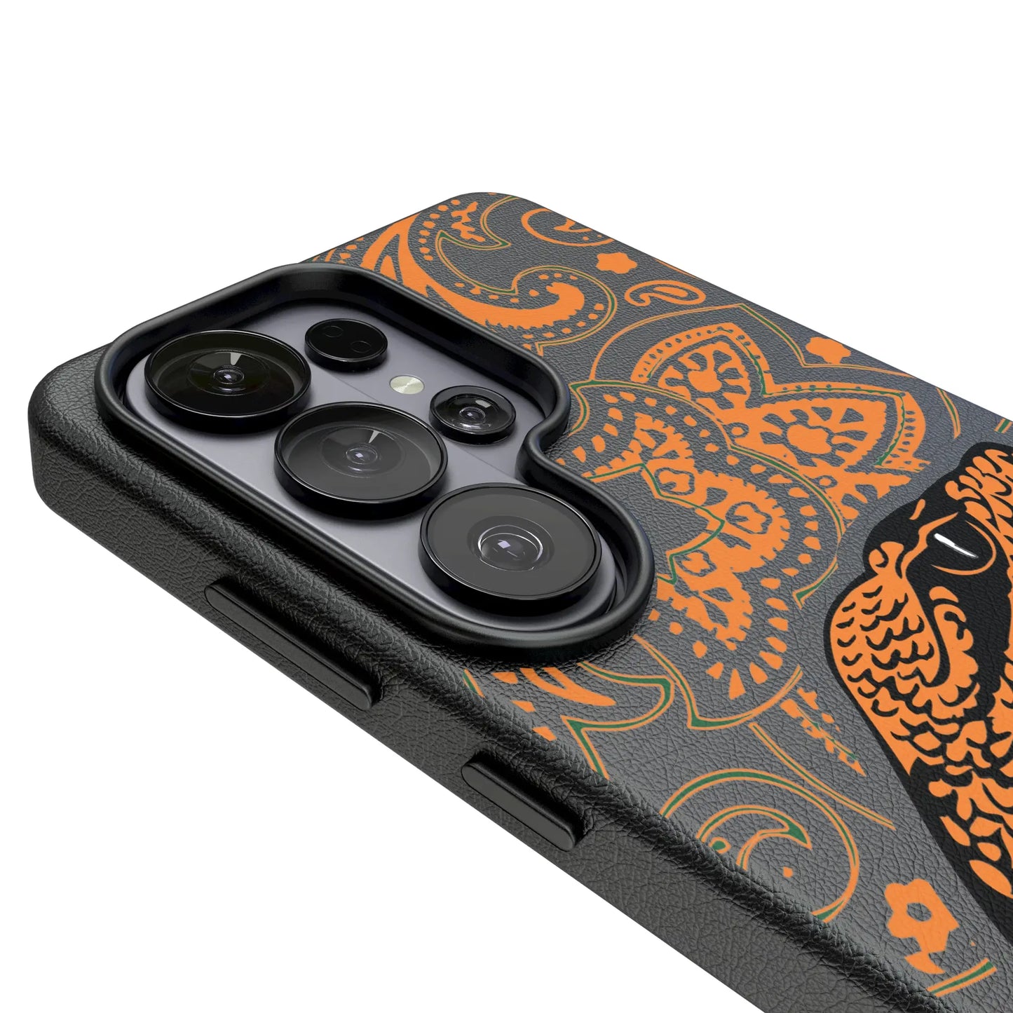 Florida A&M University Rattlers Paisley MagSafe Compatible Phone Case for Samsung Galaxy
