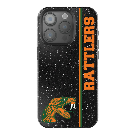Florida A&M University Rattlers Sidebar Black Bling Phone Case for Apple iPhone