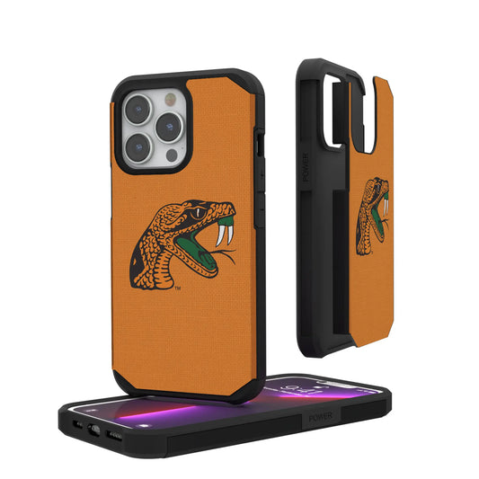 Florida A&M University Rattlers Solid Rugged Phone Case for Apple iPhone