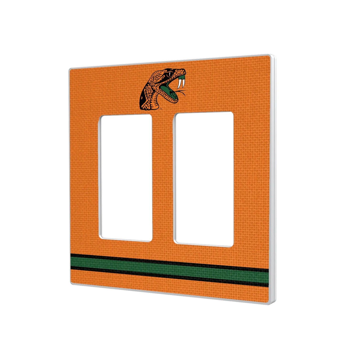 Florida A&M University Rattlers Stripe Hidden-Screw Light Switch Plate