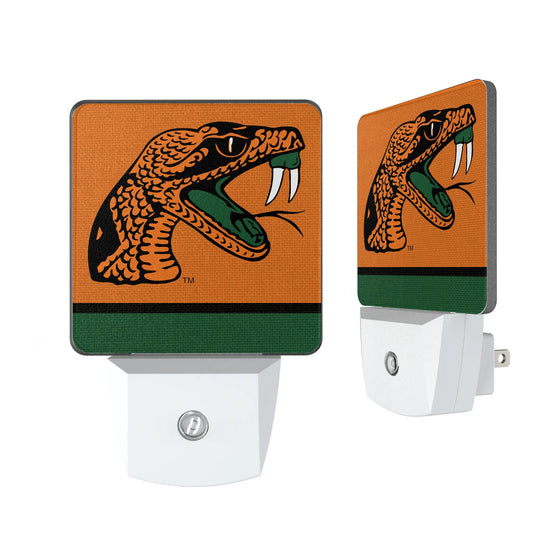 Florida A&M University Rattlers Stripe Night Light 2-Pack