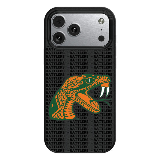 Florida A&M University Rattlers Text Backdrop MagSafe Compatible Phone Case for Apple iPhone