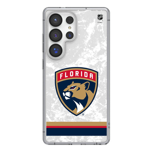 Florida Panthers Ice Stripe Clear Phone Case for Samsung Galaxy