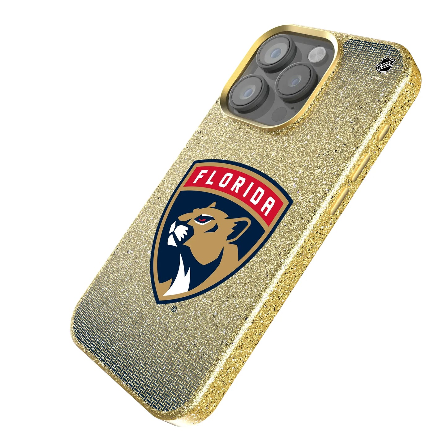 Florida Panthers Linen Bling Phone Case for Apple iPhone