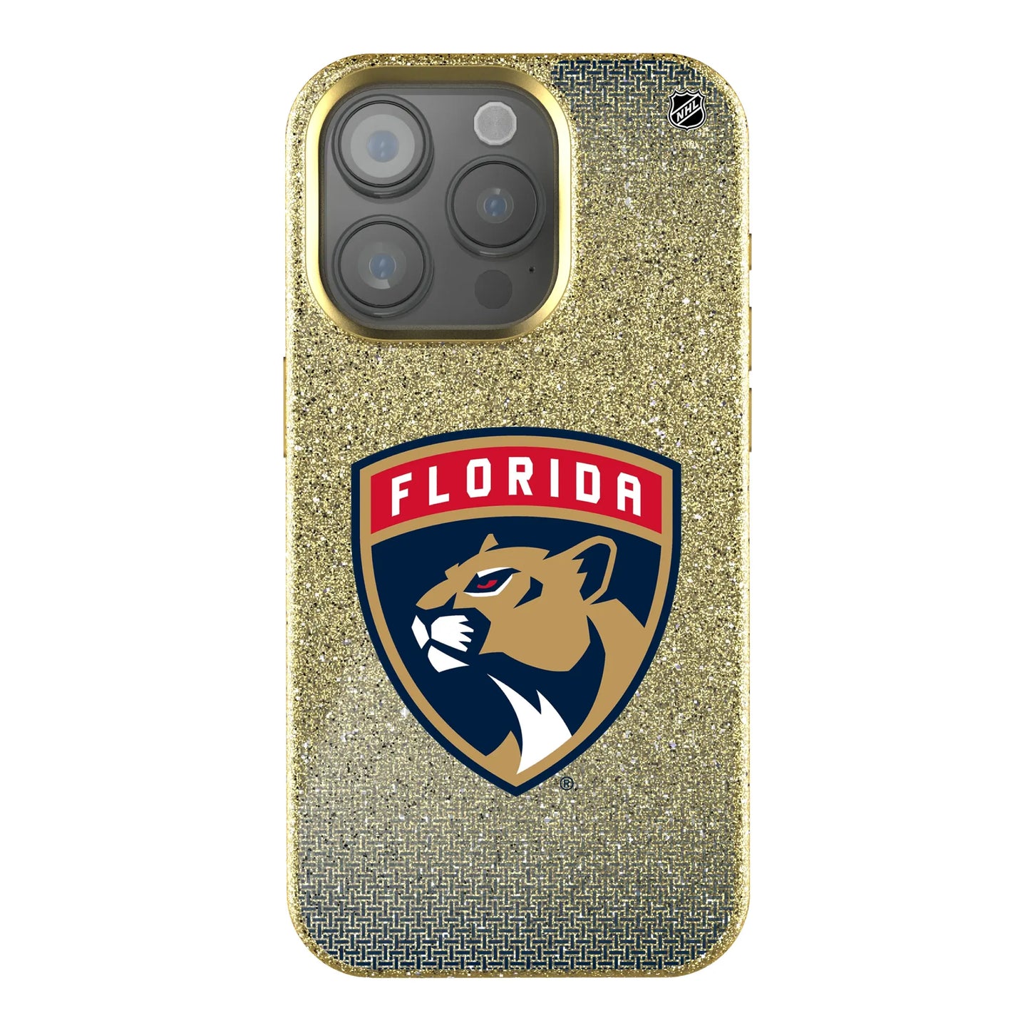 Florida Panthers Linen Bling Phone Case for Apple iPhone