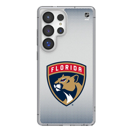 Florida Panthers Linen Clear Phone Case for Samsung Galaxy