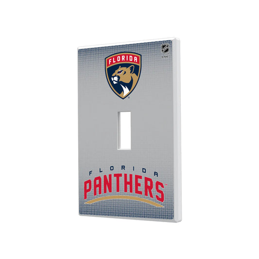 Florida Panthers Linen Hidden-Screw Light Switch Plate