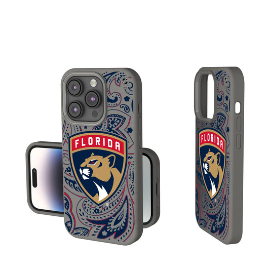 Florida Panthers Paisley Soft Touch Phone Case for Apple iPhone
