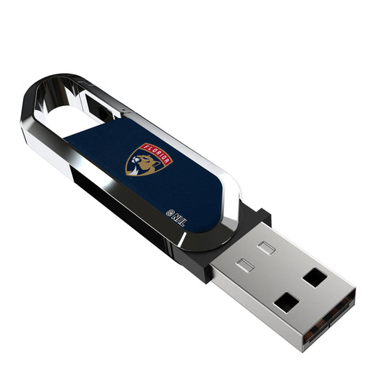 Florida Panthers Solid USB 64GB Clip Style Flash Drive