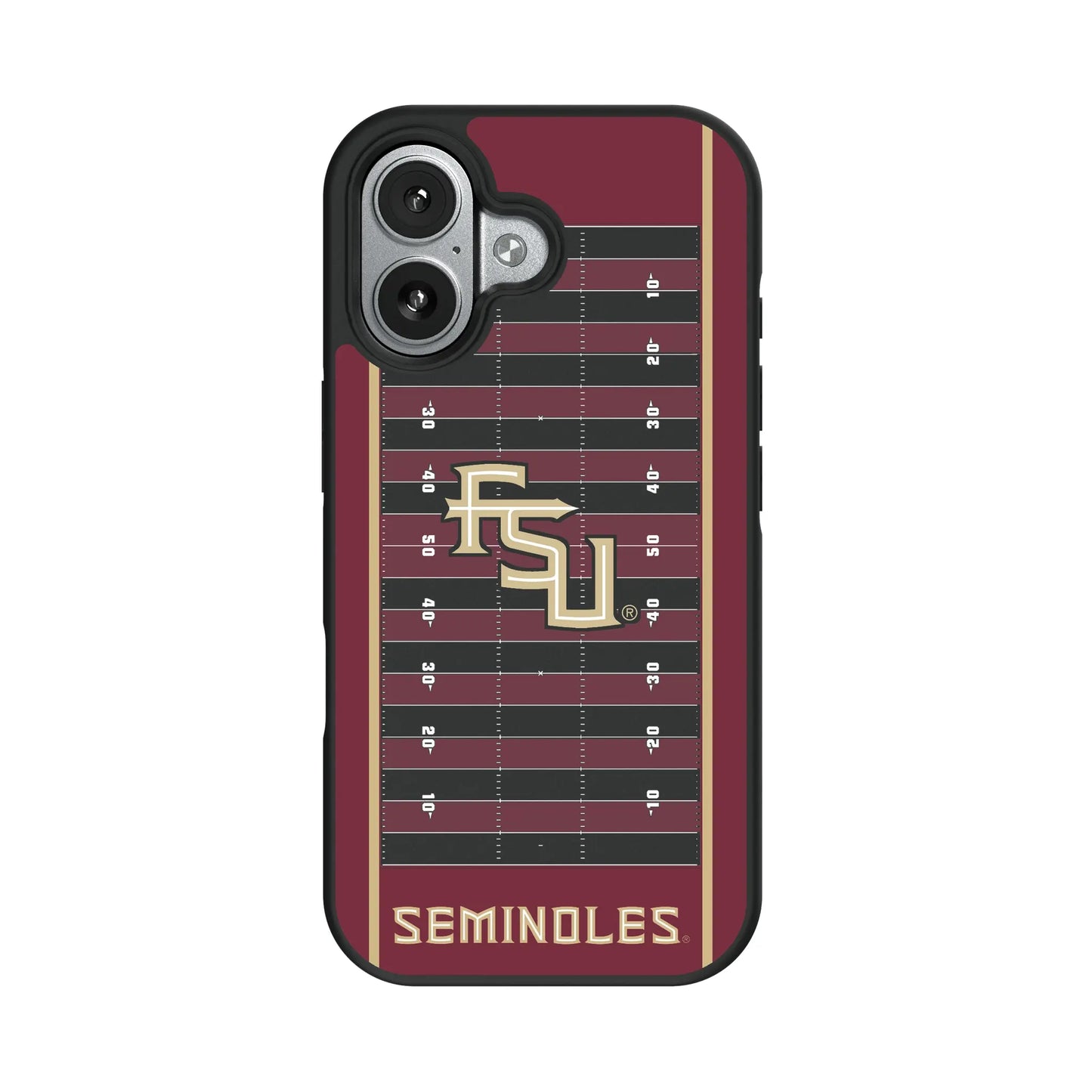 Florida State University Seminoles Athletic Wordmark Field Bump Phone Case for Apple iPhone