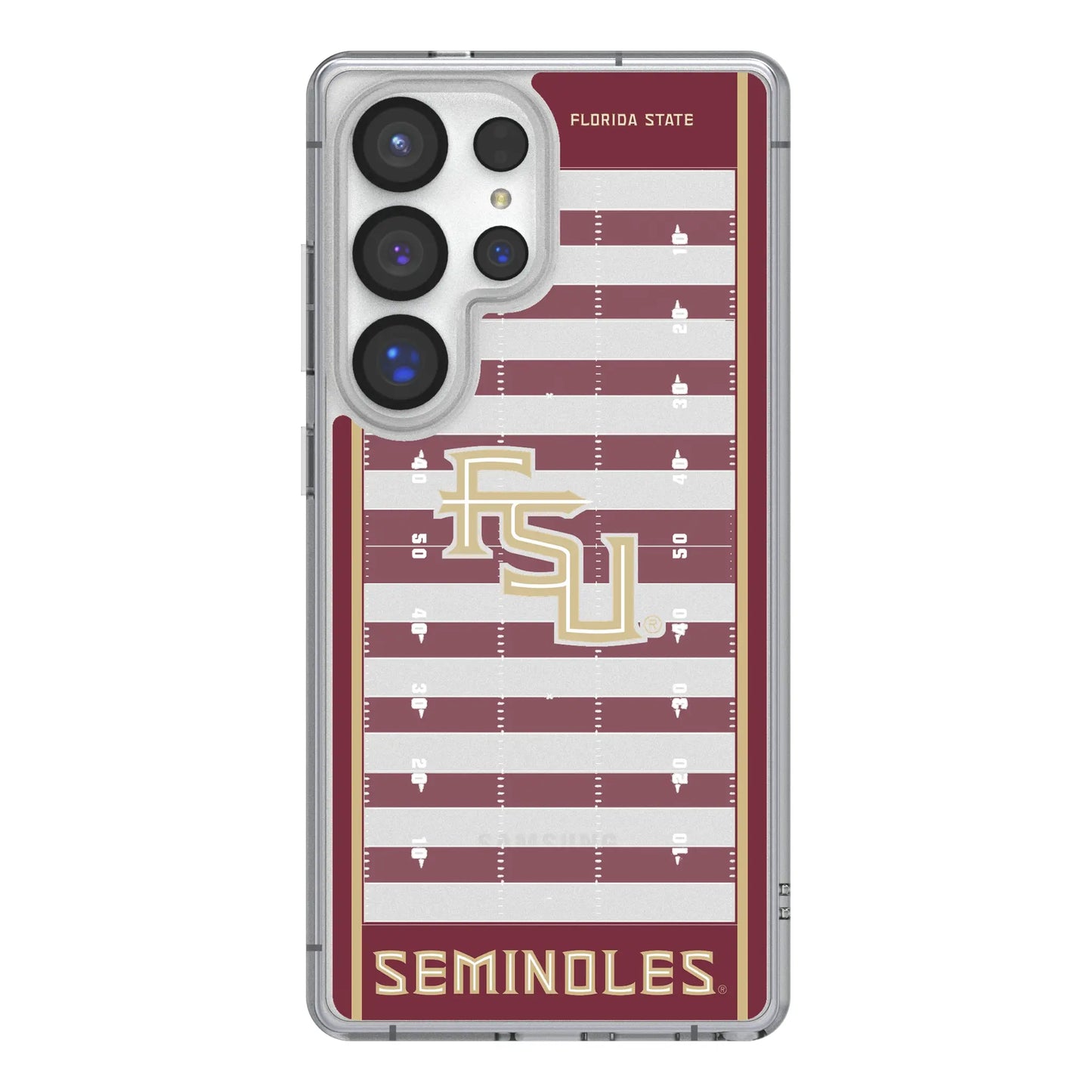 Florida State University Seminoles Athletic Wordmark Field Clear Phone Case for Samsung Galaxy