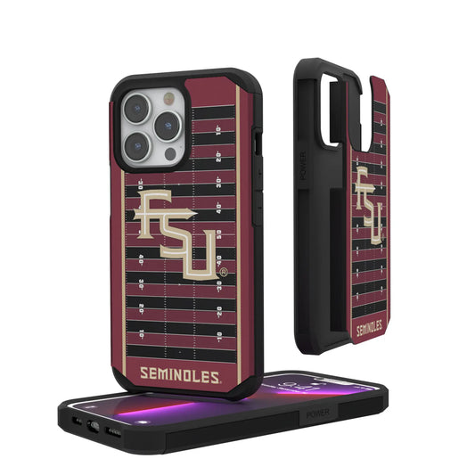 Florida State University Seminoles Athletic Wordmark Field Rugged Phone Case for Apple iPhone