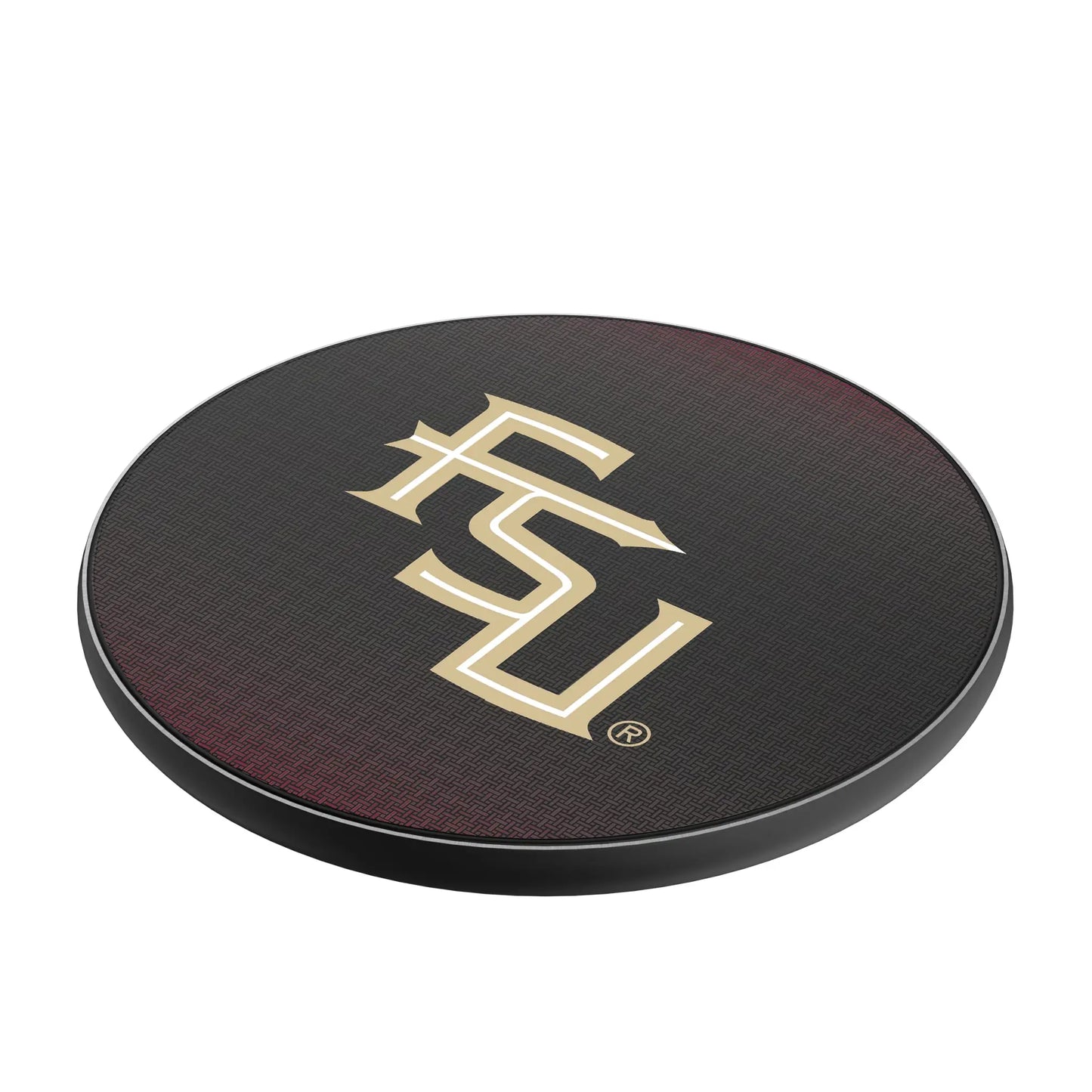 Florida State University Seminoles Athletic Wordmark Linen 15-Watt Wireless Charger