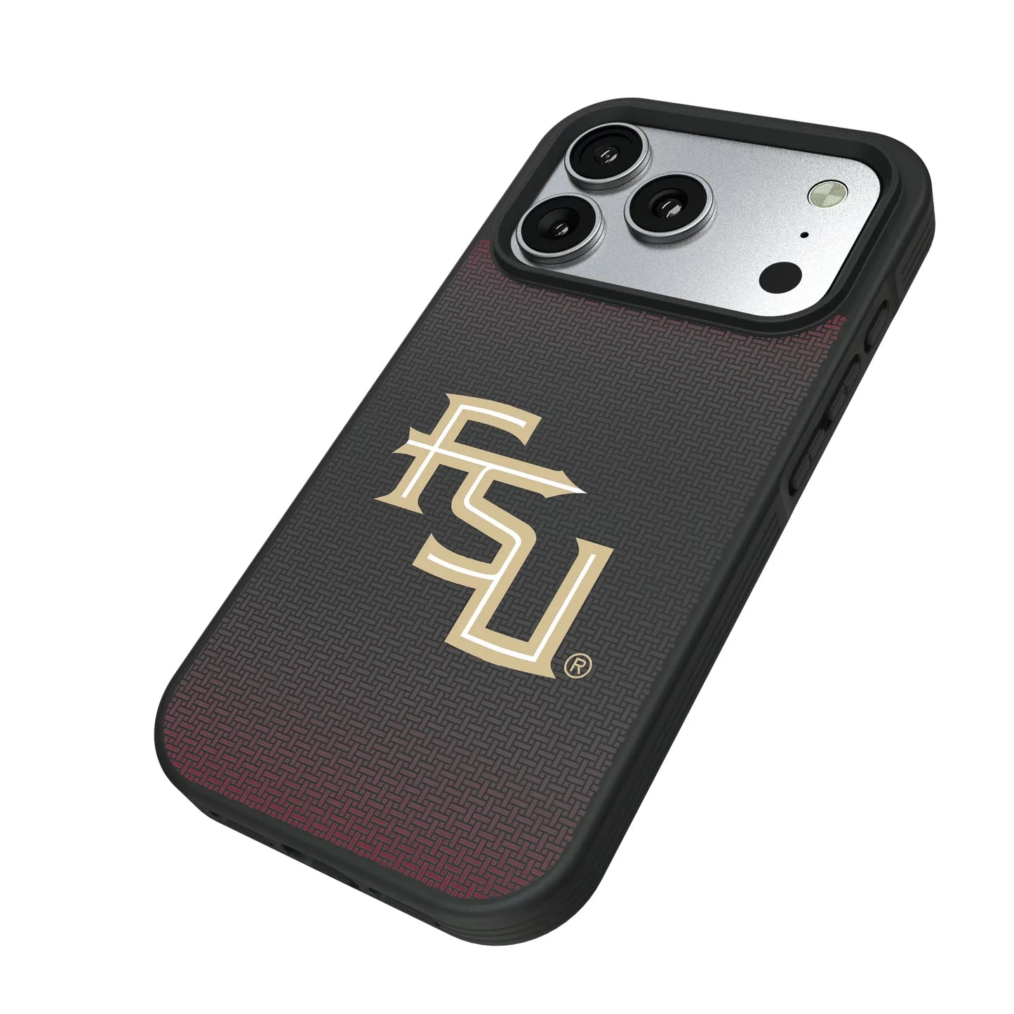 Florida State University Seminoles Athletic Wordmark Linen Bump Phone Case for Apple iPhone