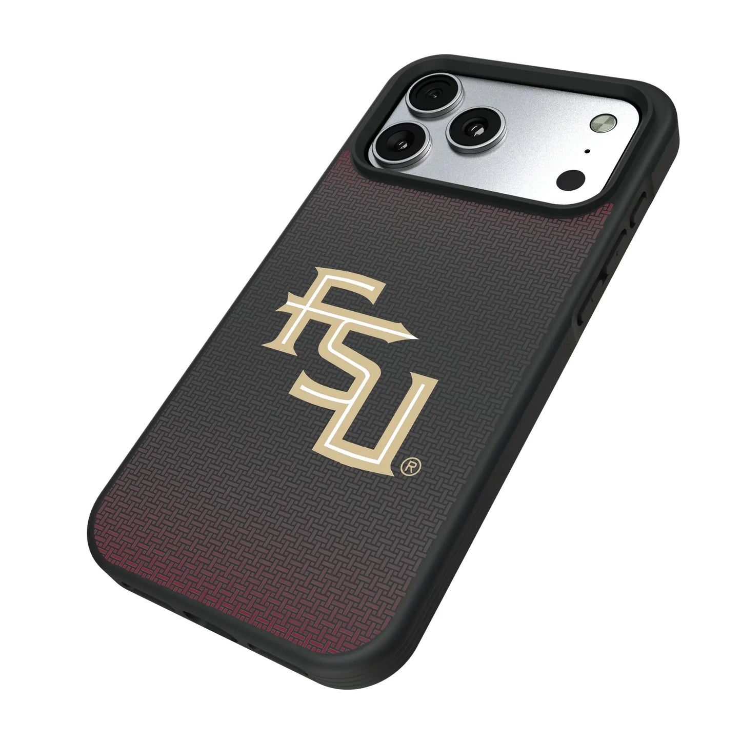 Florida State University Seminoles Athletic Wordmark Linen Bump Phone Case for Apple iPhone