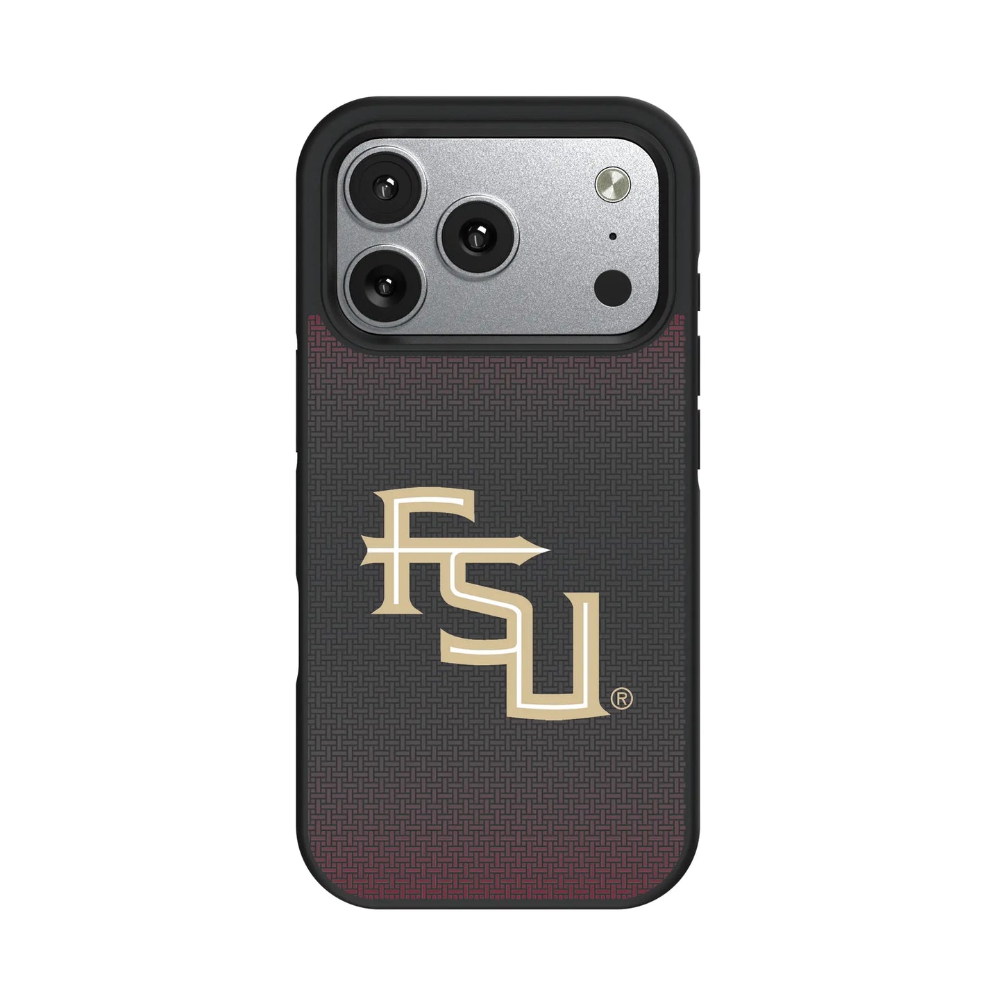 Florida State University Seminoles Athletic Wordmark Linen Bump Phone Case for Apple iPhone