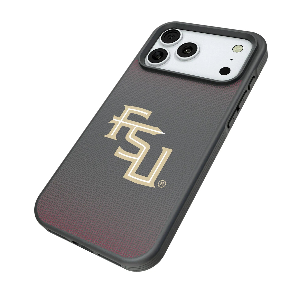 Florida State University Seminoles Athletic Wordmark Linen Bump Phone Case for Apple iPhone
